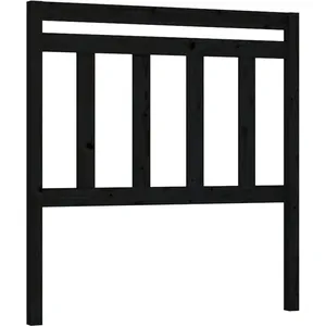 Comparateur de prix : vidaXL Tête de lit Noir 96x4x100 cm Bois massif de pin