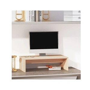 Comparateur de prix : vidaXL Support de moniteur 50x27x15 cm Bois de pin solide
