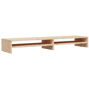 Comparateur de prix : vidaXL Support de moniteur 100x24x13 cm Bois de pin solide