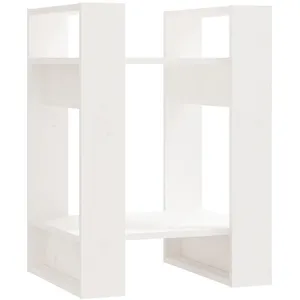 Comparateur de prix : vidaXL Bibliothèque/Séparateur de pièce Blanc 41x35x57 cm Pin solide