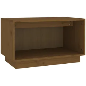vidaXL Meuble TV Marron miel 60x35x35 cm Bois de pin massif pas cher