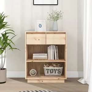 vidaXL Armoire console 60x34x75 cm Bois de pin solide pas cher