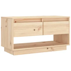vidaXL Meuble TV 74x34x40 cm Bois de pin massif pas cher