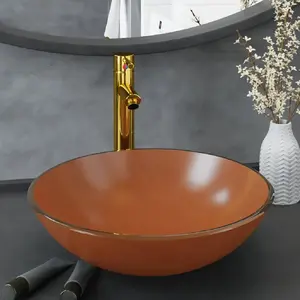 Comparateur de prix : vidaXL Lavabo de bain avec robinet et drain à poussoir Verre trempé