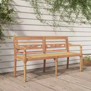 vidaXL Banc Batavia 150 cm Bois massif de teck pas cher