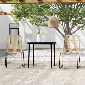 vidaXL Ensemble de salle à manger de jardin 3 pcs Chêne pas cher
