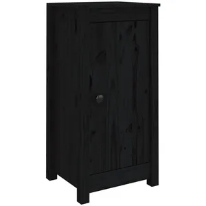 Comparateur de prix : vidaXL Buffets 2 pcs Noir 40x35x80 cm Bois massif de pin