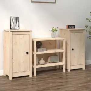 Comparateur de prix : vidaXL Buffets 2 pcs 40x35x80 cm Bois massif de pin