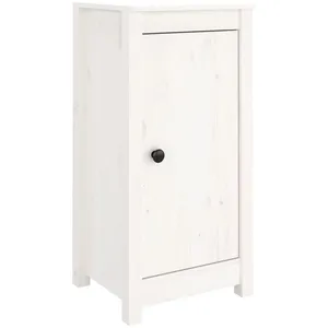 vidaXL Buffet Blanc 40x35x80 cm Bois massif de pin pas cher
