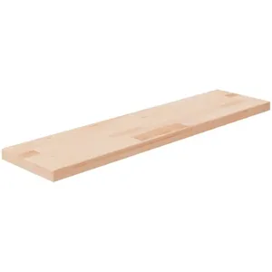 vidaXL Panneau d'étagère 80x20x2,5 cm Bois de chêne massif non traité pas cher