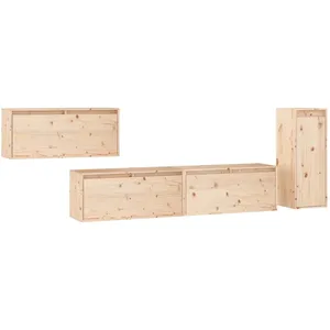 vidaXL Meubles TV 4 pcs Bois massif de pin pas cher