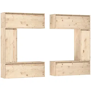 vidaXL Meubles TV 6 pcs Bois massif de pin pas cher