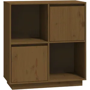 vidaXL Buffet Marron miel 74x35x80 cm Bois massif de pin