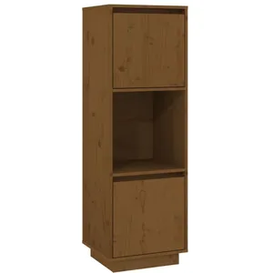 vidaXL Buffet Marron miel 38x35x117 cm Bois massif de pin