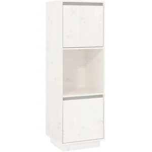 Comparateur de prix : vidaXL Buffet Blanc 38x35x117 cm Bois massif de pin