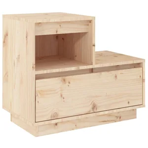 vidaXL Table de chevet 60x34x51 cm Bois de pin solide pas cher