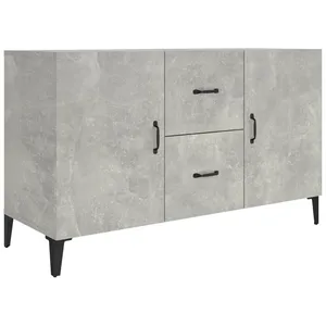 vidaXL Buffet gris béton 100x36x60 cm bois d'ingénierie pas cher