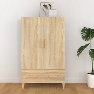 vidaXL Buffet Chêne sonoma 70x31x115 cm Bois d'ingénierie pas cher