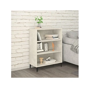 vidaXL Buffet Gris béton 69,5x32,5x90 cm Bois d'ingénierie pas cher