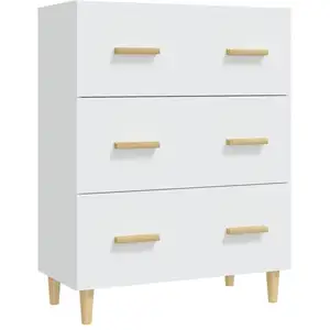 vidaXL Buffet Blanc 70x34x90 cm Bois d'ingénierie