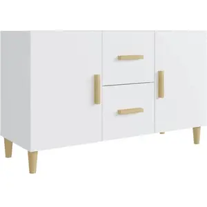 Comparateur de prix : vidaXL Buffet blanc 100x36x60 cm bois d'ingénierie