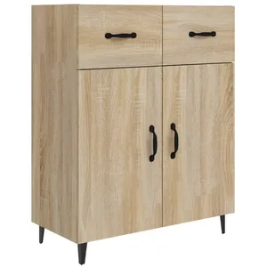 vidaXL Buffet chêne sonoma 69,5x34x90 cm bois d'ingénierie pas cher
