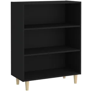 vidaXL Buffet Noir 69,5x32,5x90 cm Bois d'ingénierie pas cher