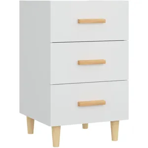 Comparateur de prix : vidaXL Table de chevet blanc 40x40x66 cm bois d'ingénierie