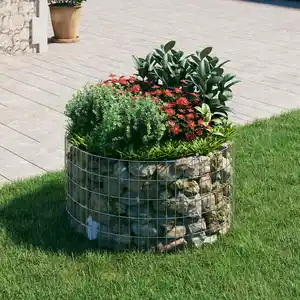 Comparateur de prix : vidaXL Poteau à gabion circulaire Acier galvanisé Ø100x50 cm