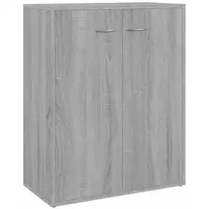 vidaXL Buffet Sonoma gris 60x30x75 cm Bois d'ingénierie