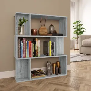 Comparateur de prix : vidaXL Bibliothèque/Cloison Sonoma gris 80x24x96 cm Bois d'ingénierie