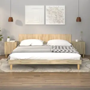 vidaXL Tables de chevet 2 pcs Chêne Sonoma Bois d'ingénierie pas cher