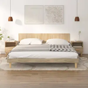 vidaXL Tables de chevet 2 pcs Chêne sonoma 40x35x47 cm pas cher
