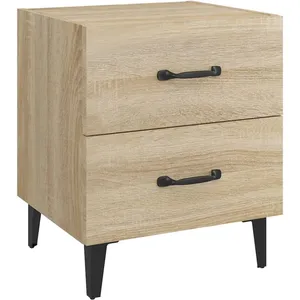 vidaXL Table de chevet Chêne sonoma 40x35x47,5 cm pas cher