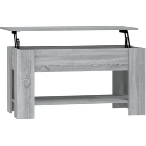 vidaXL Table basse Sonoma gris 101x49x52 cm Bois d'ingénierie pas cher