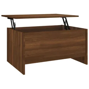 vidaXL Table basse Chêne marron 80x55,5x41,5 cm Bois d'ingénierie pas cher