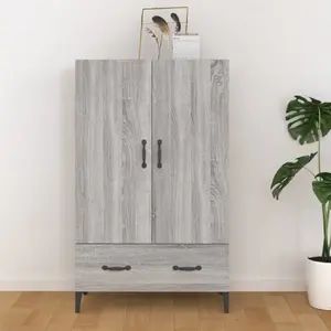 Non communiqué vidaXL Buffet Sonoma gris 70x31x115 cm Bois d'ingénierie pas cher