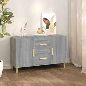 vidaXL Buffet sonoma gris 100x36x60 cm bois d'ingénierie pas cher