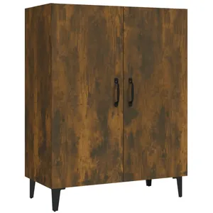 vidaXL Buffet Chêne fumé 70x34x90 cm Bois d'ingénierie pas cher