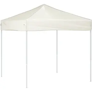 vidaXL Tente de réception pliable Crème 2x2 m pas cher