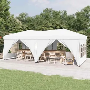 Comparateur de prix : vidaXL Tente de réception pliable avec parois Blanc 3x6 m