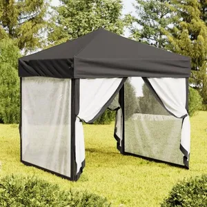 Comparateur de prix : vidaXL Tente de réception pliable avec parois Anthracite 2x2 m
