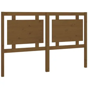 vidaXL Tête de lit Marron miel 155,5x4x100 cm Bois massif de pin pas cher