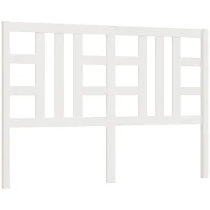 vidaXL Tête de lit Blanc 156x4x100 cm Bois massif de pin pas cher