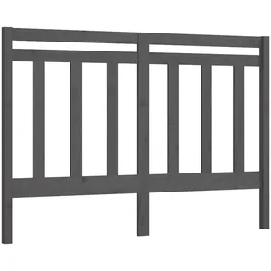 Comparateur de prix : vidaXL Tête de lit Gris 146x4x100 cm Bois massif de pin