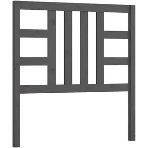 vidaXL Tête de lit Gris 106x4x100 cm Bois massif de pin pas cher