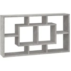 Comparateur de prix : vidaXL Étagère murale 8 compartiments Gris béton