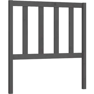 vidaXL Tête de lit Gris 96x4x100 cm Bois massif de pin pas cher