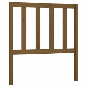 vidaXL Tête de lit Marron miel 96x4x100 cm Bois massif de pin pas cher
