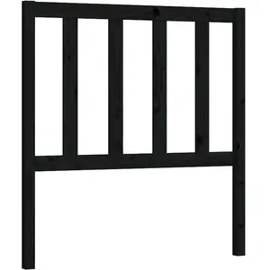 Comparateur de prix : vidaXL Tête de lit Noir 96x4x100 cm Bois massif de pin